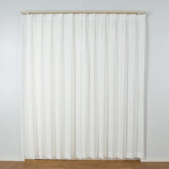 遮熱 ミラー レースカーテン ミザール ナチュラル 100×183cm 2枚組 ユニベール 4548654162577【別送品】