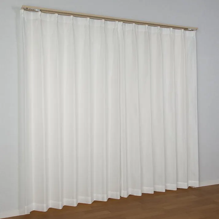 防炎 遮熱 ミラー レースカーテン スピック ホワイト 100×103cm 2枚組 ユニベール 4548654315591【別送品】