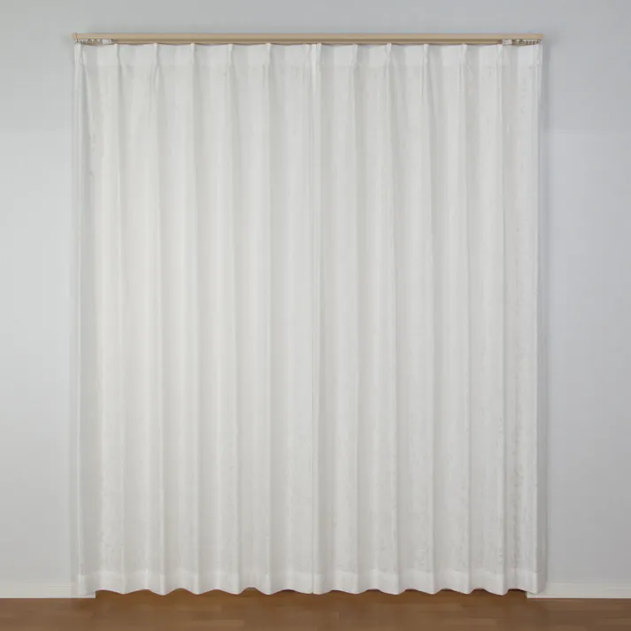 ミラー レースカーテン イーリアス ホワイト 200×176cm 1枚入 ユニベール 4548654466309【別送品】