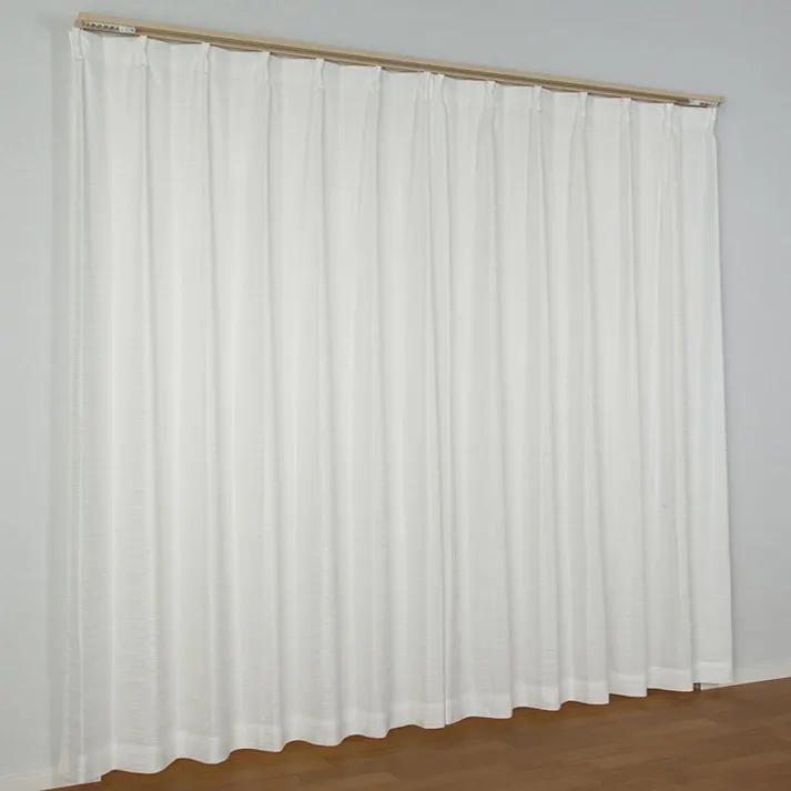 UVカット 遮熱 ミラー レースカーテン ブラットレース ホワイト 100×198cm 2枚組 ユニベール 4548654516981【別送品】