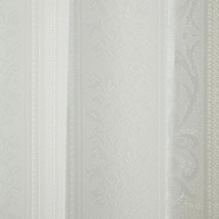 防炎 UVカット 遮熱 ミラー レースカーテン アングルレース ホワイト 100×198cm 2枚組 ユニベール 4548654539935【別送品】