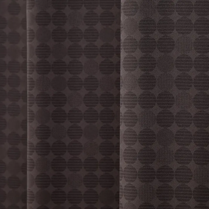 防炎 遮光1級 遮熱 カーテン ルイーザ ブラウン 100×200cm 2枚組 ユニベール 4548654586526【別送品】