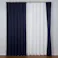 防炎 遮光1級 遮熱 カーテン ルイーザ ネイビー 100×135cm 2枚組 ユニベール 4548654586533【別送品】