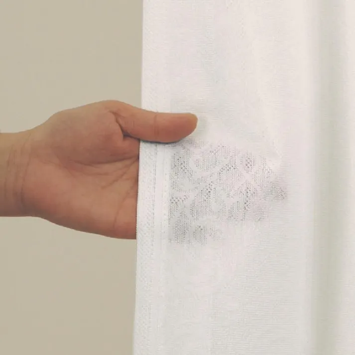 防炎 UVカット 遮熱 ミラー レースカーテン アングルレース ホワイト 100×188cm 2枚組 ユニベール 4548654614977【別送品】