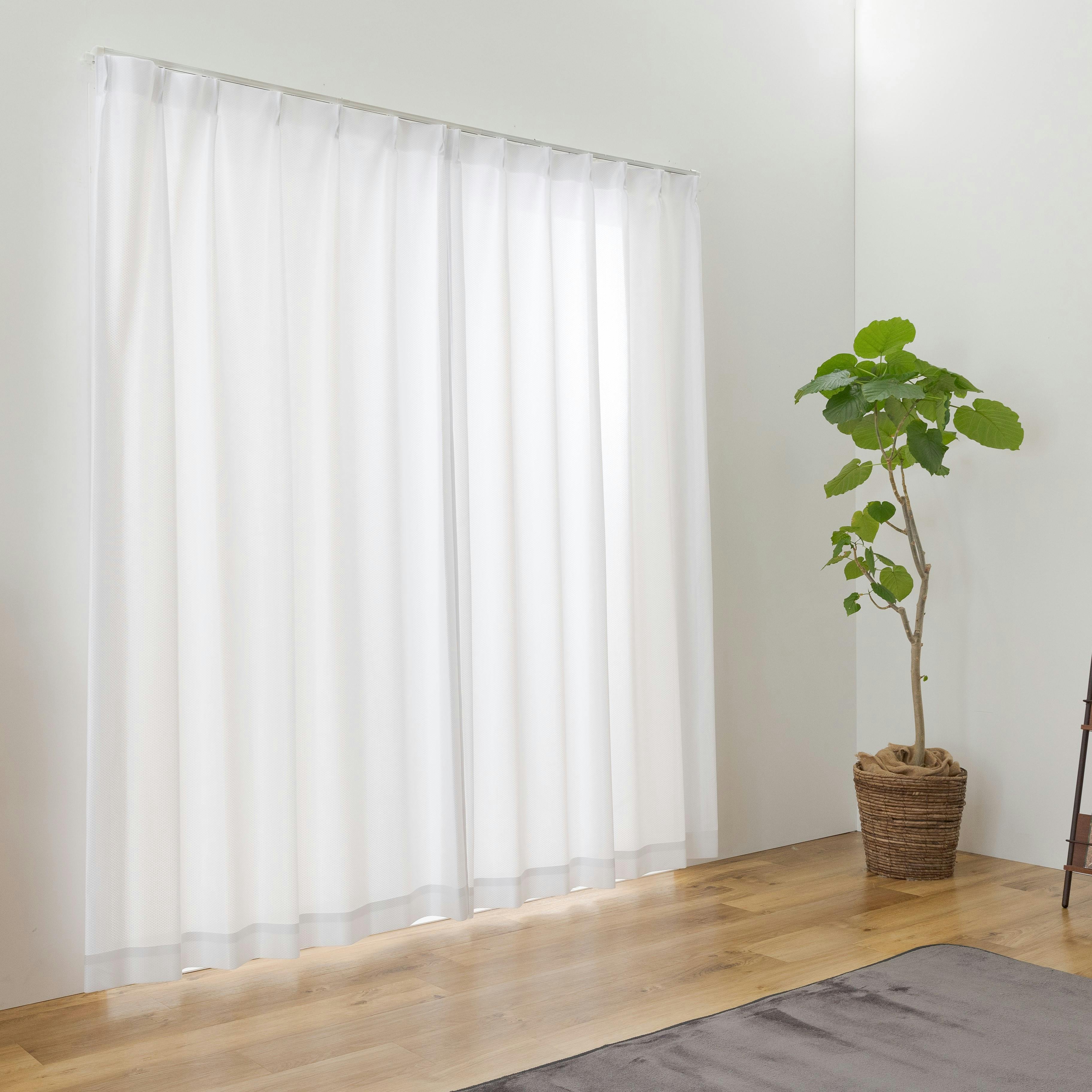 UVカット 遮熱 ミラー レースカーテン ライリー 無地 150×208cm 1枚入 ユニベール 4548654713274 レースカーテン 巾100cm × 丈218cm UVカット 遮熱 ミラー レースカーテン ライリー 無地 150×208cm 1枚入 ユニベール 4548654713274 レースカーテン 巾100cm × 丈218cm
