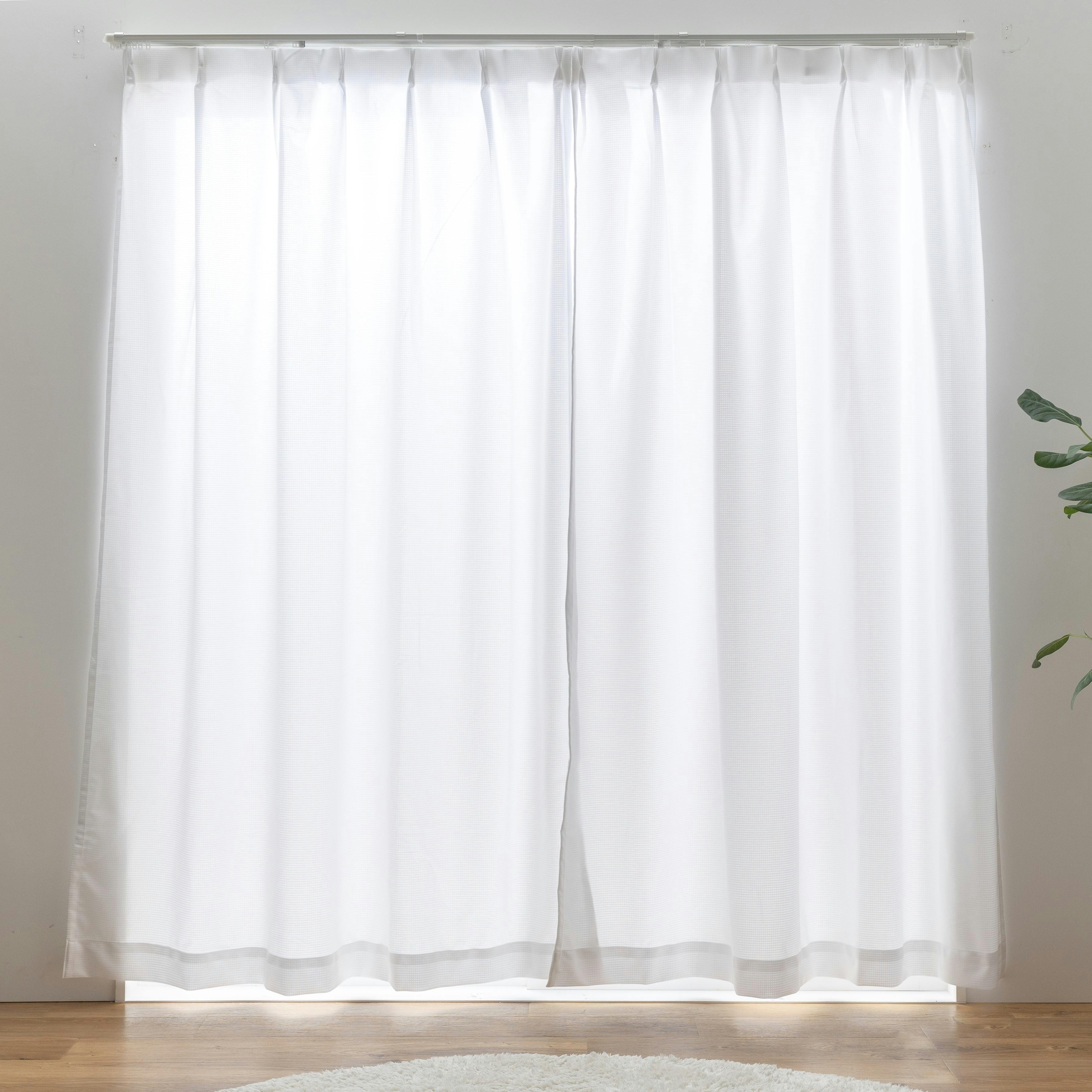 UVカット 遮熱 ミラー レースカーテン ソピア ホワイト 150×176cm 1枚入 ユニベール 4548654888743 レースカーテン 巾100cm × 丈218cm UVカット 遮熱 ミラー レースカーテン ソピア ホワイト 150×176cm 1枚入 ユニベール 4548654888743 レースカーテン 巾100cm × 丈218cm