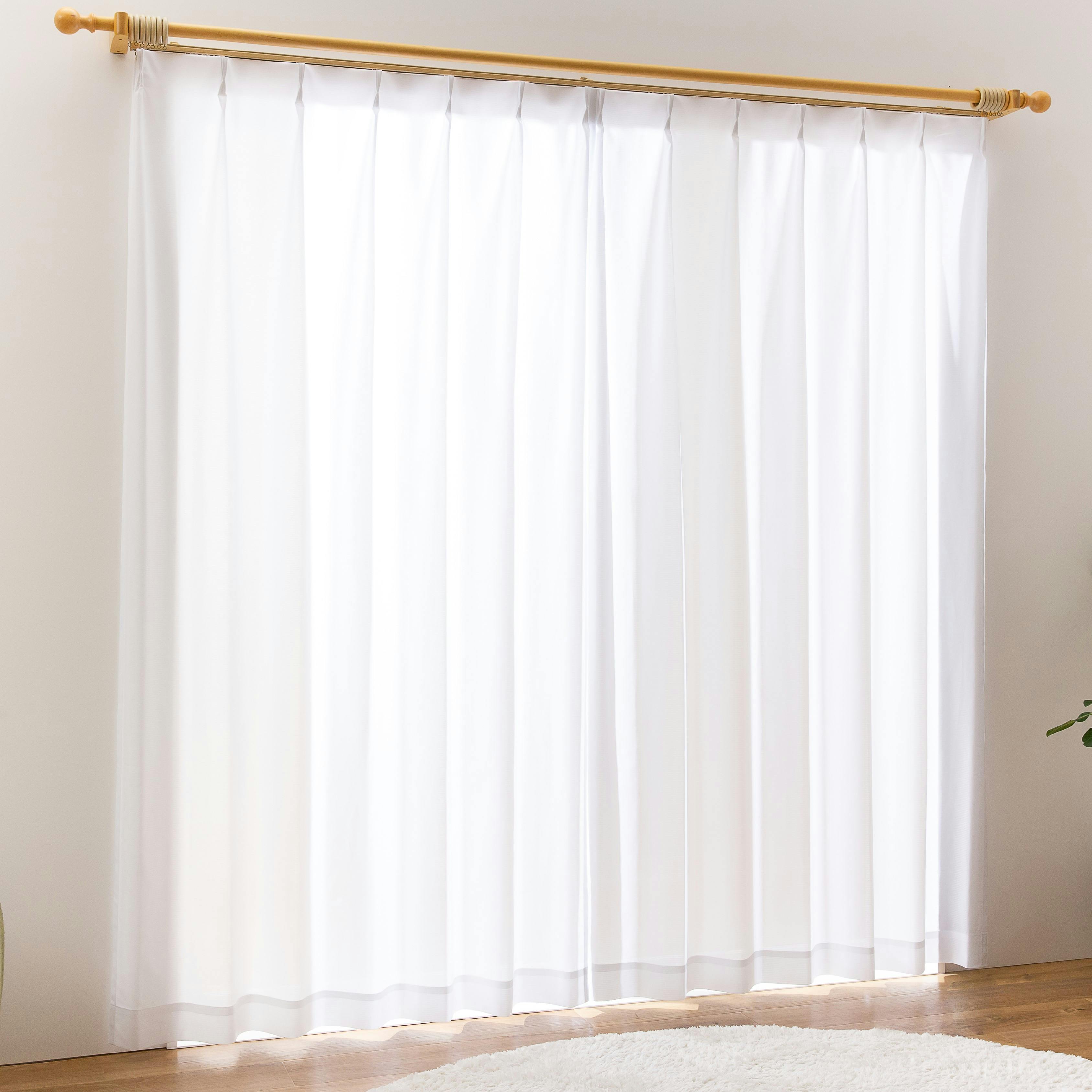 UVカット 遮熱 ミラー レースカーテン コットレース ホワイト 200×176cm 1枚入 ユニベール 4548654891095 レースカーテン 巾100cm × 丈218cm UVカット 遮熱 ミラー レースカーテン コットレース ホワイト 200×176cm 1枚入 ユニベール 4548654891095 レースカーテン 巾100cm × 丈218cm