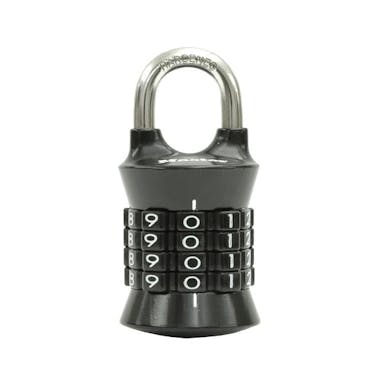 Master Lock(マスターロック) 4桁ナンバー可変式南京錠 ブラック 1535JADBLK(CDC)【別送品】