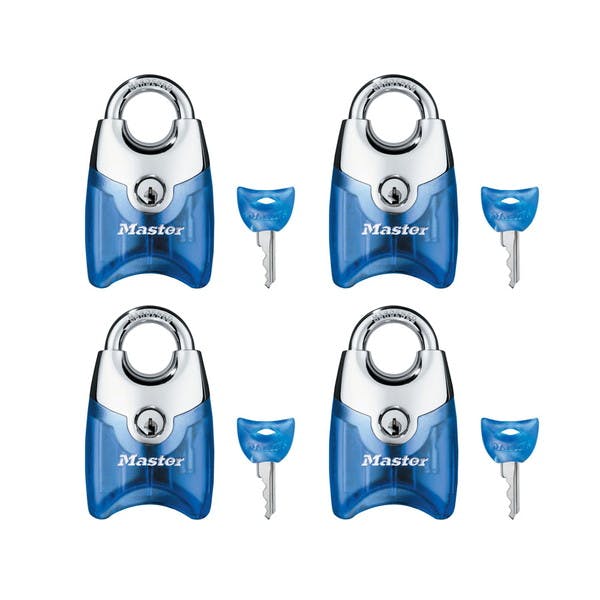 マスターロック Master Lock(マスターロック) 南京錠同一キー4個入 4本キー 4630JAQBLU(CDC) 南京錠 マスターロック Master Lock(マスターロック) 南京錠同一キー4個入 4本キー 4630JAQBLU(CDC) 南京錠