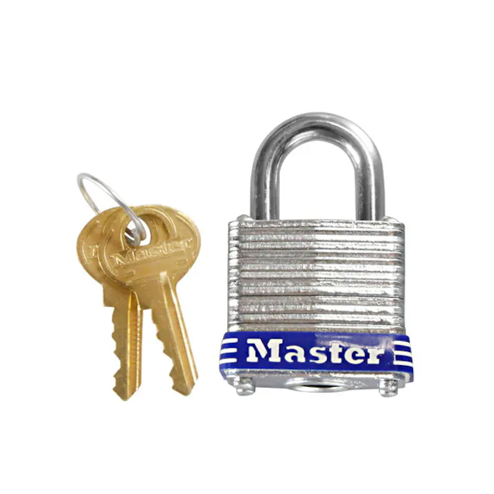 マスターロック Master Lock(マスターロック) 積層ラミネート シリンダー式南京錠 29mm 4本キー 7JAD(CDC)【別送品】