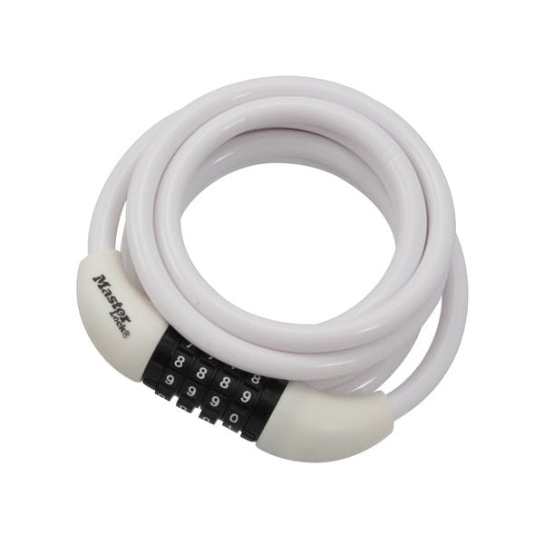 マスターロック 8221JADPROWHT ダイヤル式ケーブルロック ホワイト(CDC) 南京錠 マスターロック 8221JADPROWHT ダイヤル式ケーブルロック ホワイト(CDC) 南京錠