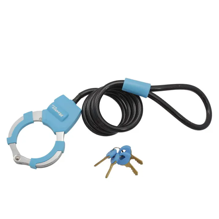 マスターロック 8275JADPROBLU 手錠型ケーブルロック ブルー 4本キー(CDC)【別送品】