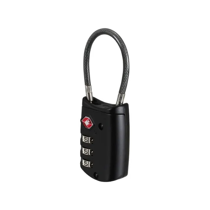マスターロック(Master Lock) 南京錠 マスターロック TSAナンバー可変式ロック ケーブルタイプ ブラック 4688JADBLK(CDC)【別送品】