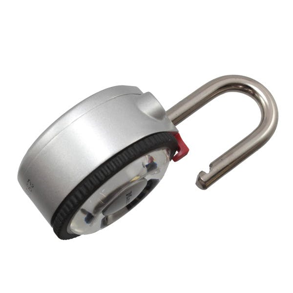 ダイヤル式シルバー南京錠 マスターロック 1588JADSLV 拡大レンズ付ダイヤル式南京錠