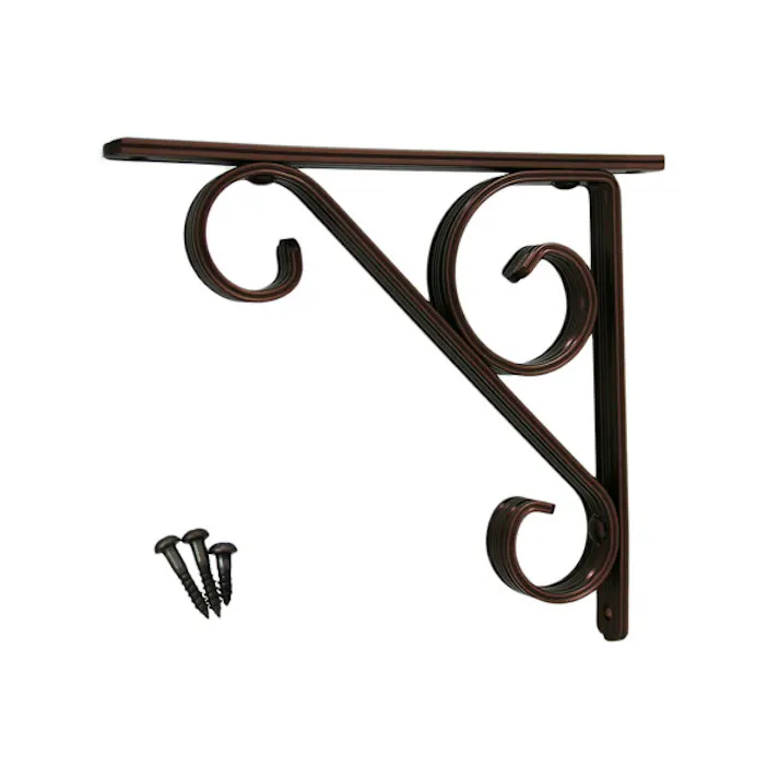 久宝金属 アルミ棚受 ブロンズ 120mm(CDC)【別送品】