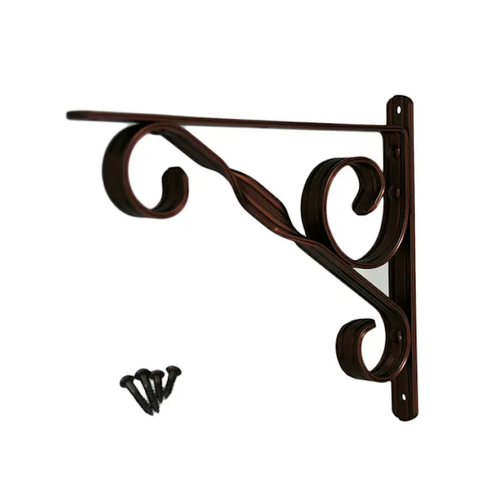 久宝金属 アルミ棚受 ブロンズ 180mm(CDC)【別送品】