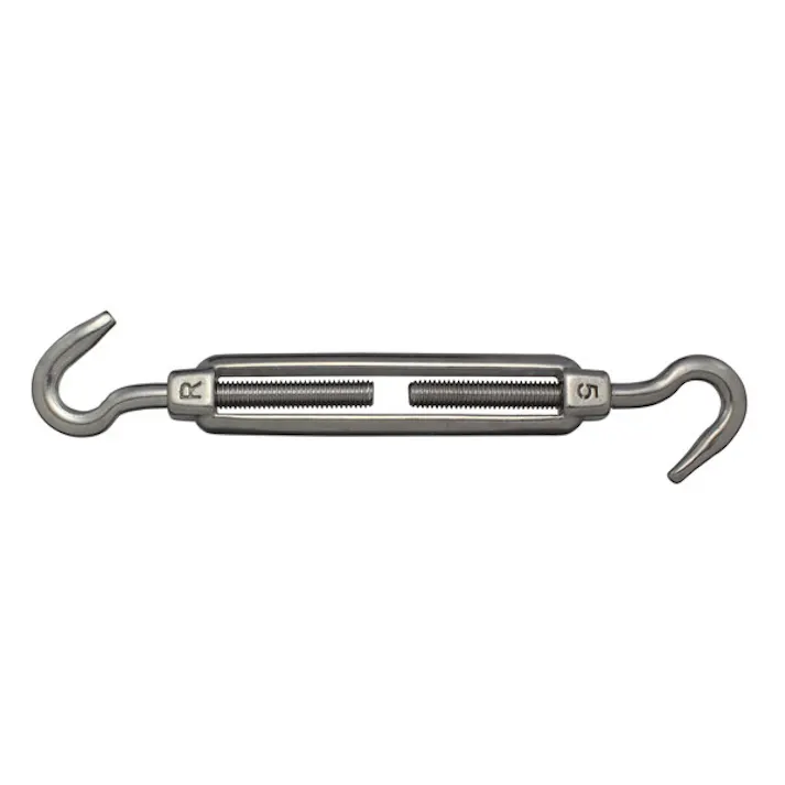 ハイロジック 11377 ステンレス枠式ターンバックル(フック&フック) 5mm 1個(CDC)【別送品】