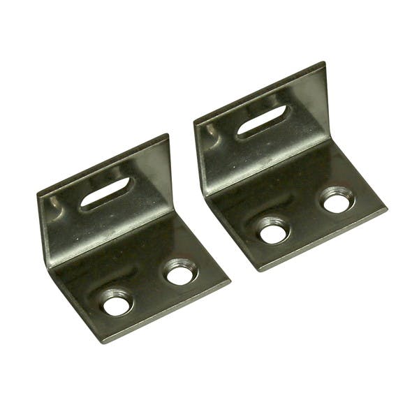 ハイロジック F-681 ステンレス アングル天板止 横(2枚入)(CDC) 補強金具 ハイロジック F-681 ステンレス アングル天板止 横(2枚入)(CDC) 補強金具