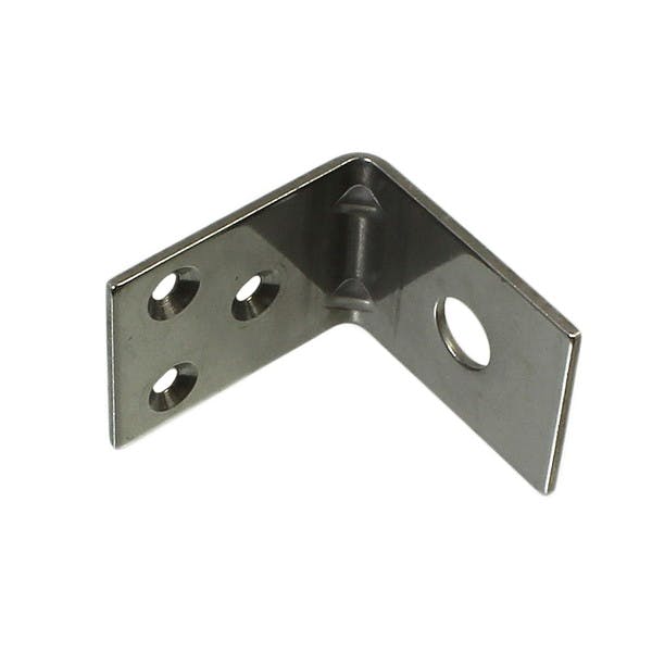 ハイロジック F-715 ステンエクボアングル 40mm ネジ・ボルト穴タイプ