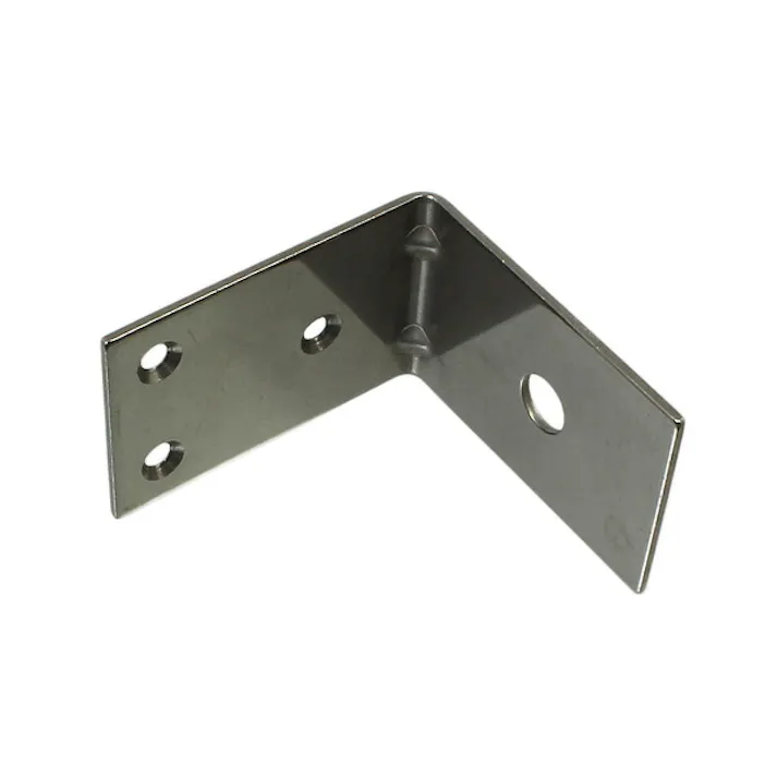 ハイロジック F-716 ステンエクボアングル 60mm ネジ・ボルト穴タイプ(CDC)【別送品】