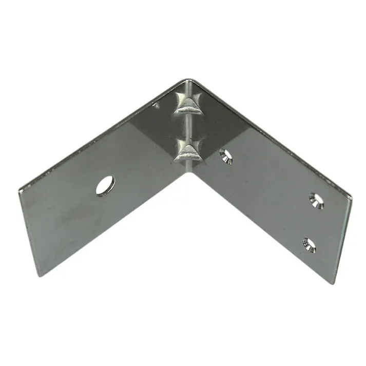 ハイロジック F-718 ステンエクボアングル 90mm ネジ・ボルト穴タイプ(CDC)【別送品】