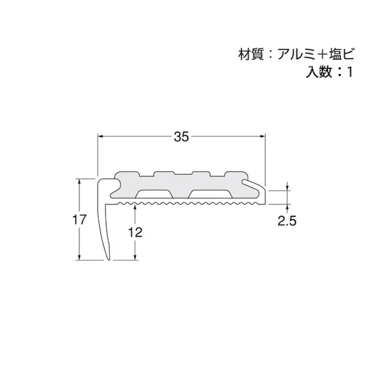 ハイロジック D-112T入リアルミノンスリップ2m茶(CDC)【別送品】