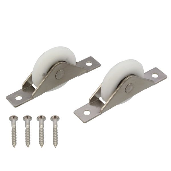 ハイロジック 17337 静音高機能戸車ステン枠YV 33mm 2個入(CDC) 戸車