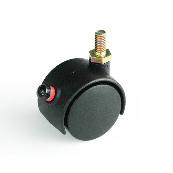 ハイロジック 17385 ニ輪キャスターボルトタイプ 40mmストップ付 1個入(CDC)【別送品】