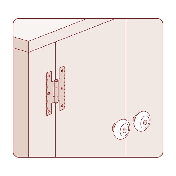 ハイロジック 17487 WH-62ウエスタン蝶番 波柄角型 黒色 2枚入(CDC