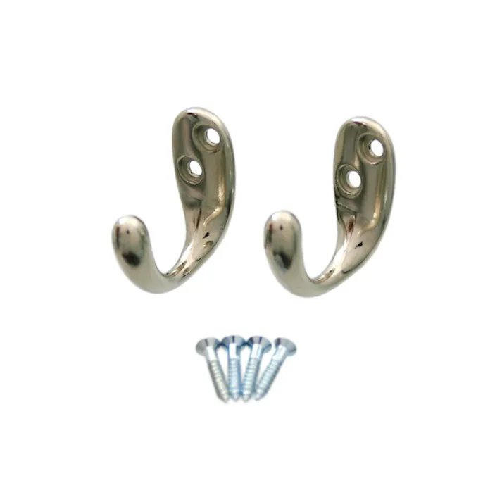 ハイロジック 17790 コートフック ニッケル 2個入(CDC)【別送品】