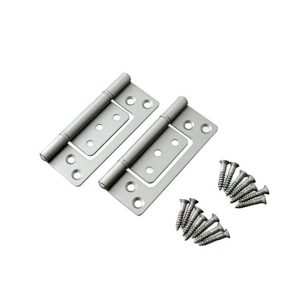 ハイロジック 26038 フラッシュ丁番76mmシルバー 2枚入(CDC) 丁番 ハイロジック 26038 フラッシュ丁番76mmシルバー 2枚入(CDC) 丁番