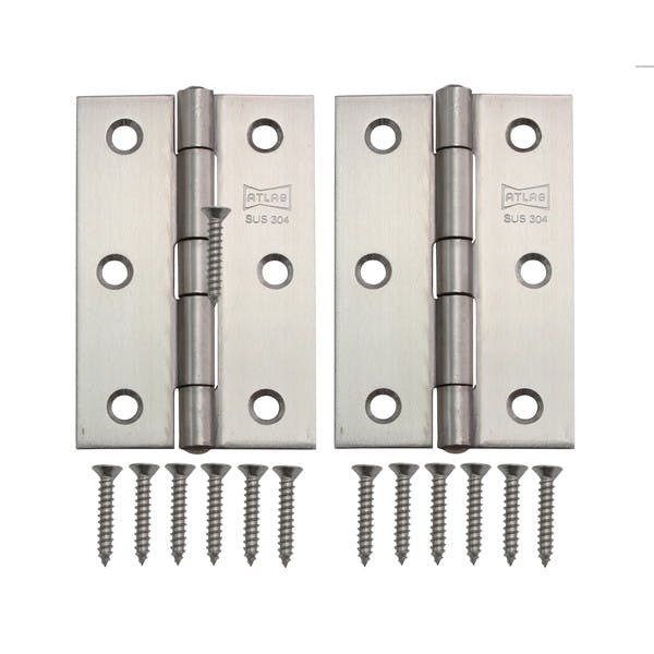 ハイロジック 26055 ステンレス厚口蝶番 76mm 2枚入(CDC) 丁番 ハイロジック 26055 ステンレス厚口蝶番 76mm 2枚入(CDC) 丁番