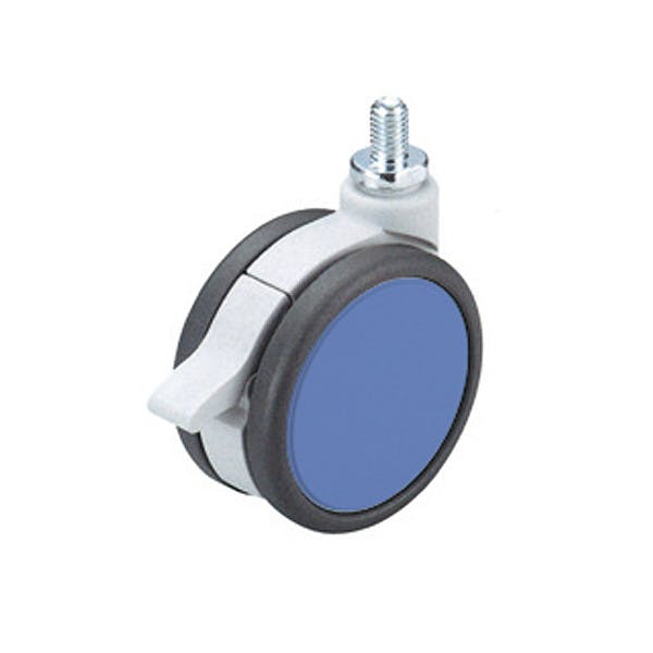 ハイロジック フレスコキャスター75mm M10ボルト・ストップ付 ブルー (CDC) キャスター ハイロジック フレスコキャスター75mm M10ボルト・ストップ付 ブルー (CDC) キャスター