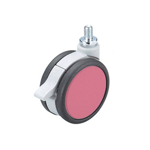 ハイロジック フレスコキャスター75mm M10ボルト・ストップ付 ピンク (CDC) キャスター ハイロジック フレスコキャスター75mm M10ボルト・ストップ付 ピンク (CDC) キャスター