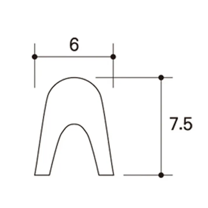 ハイロジック アルミゴールドレール7.5mm 1820mm(CDC)【別送品】