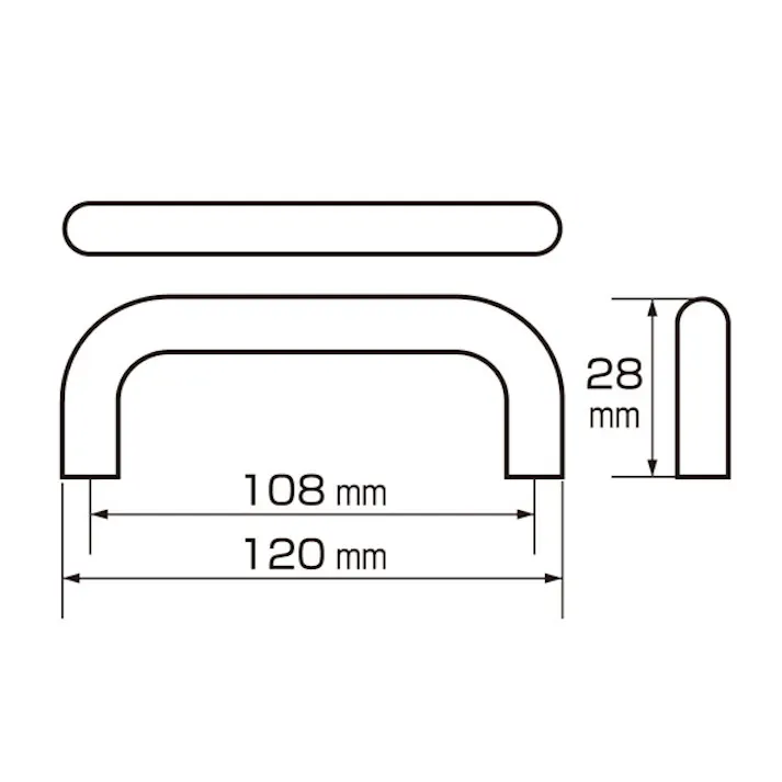 ハイロジック T-002 カラー丸棒(大)レッド 1個入(CDC)【別送品】