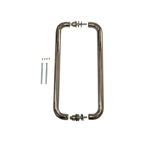 ハイロジック ステンレス両面ハンドル 450mm 鏡面(CDC) ドア周り金具 ハイロジック ステンレス両面ハンドル 450mm 鏡面(CDC) ドア周り金具