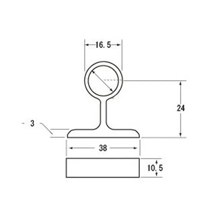 ハイロジック 37067 横受 通 13mm 1個入(CDC)【別送品】