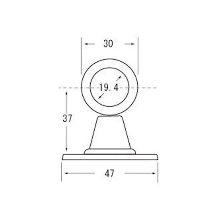 ハイロジック 37106 ステンブラケット 通 19mm 1個入(CDC)【別送品】