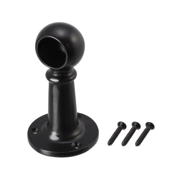 ハイロジック 37515 首長ブラケット 止 16mm ブラック 1個入(CDC)【別送品】