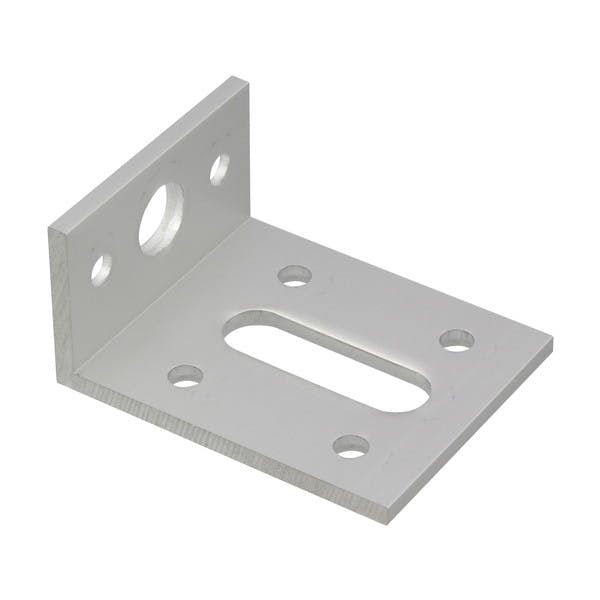 ハイロジック アングルピース 3.0x25x50x40mm 穴アキ シルバー 1個(CDC)【別送品】