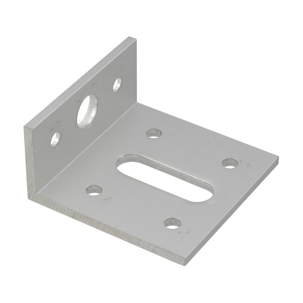 ハイロジック アングルピース 3.0x25x50x50mm 穴アキ シルバー 1個(CDC)【別送品】