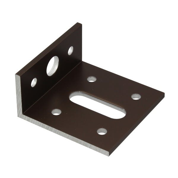ハイロジック アングルピース 3.0x25x50x50mm 穴アキ ブロンズ 1個(CDC)【別送品】