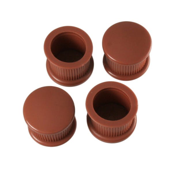 ハイロジック A-003 脚キャップ 21mm丸 茶 4個入(CDC)【別送品】