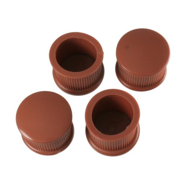 ハイロジック A-004 脚キャップ 24mm丸 茶 4個入(CDC)【別送品】