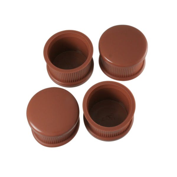 ハイロジック A-007 脚キャップ 36mm丸 茶 4個入(CDC)【別送品】