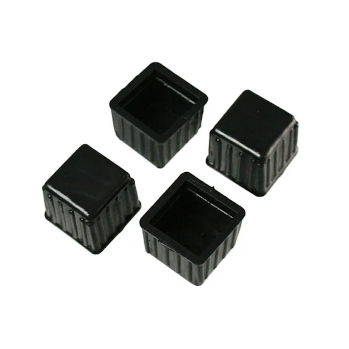 ハイロジック A-074 脚キャップ 21mm角 黒 4個入(CDC)【別送品】