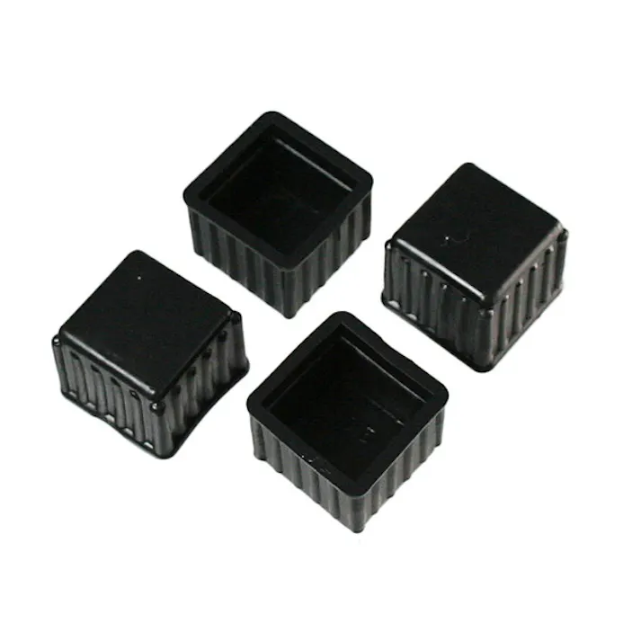 ハイロジック A-075 脚キャップ 24mm角 黒 4個入(CDC)【別送品】