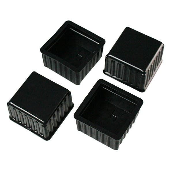 ハイロジック A-076 脚キャップ 31mm角 黒 4個入(CDC)【別送品】