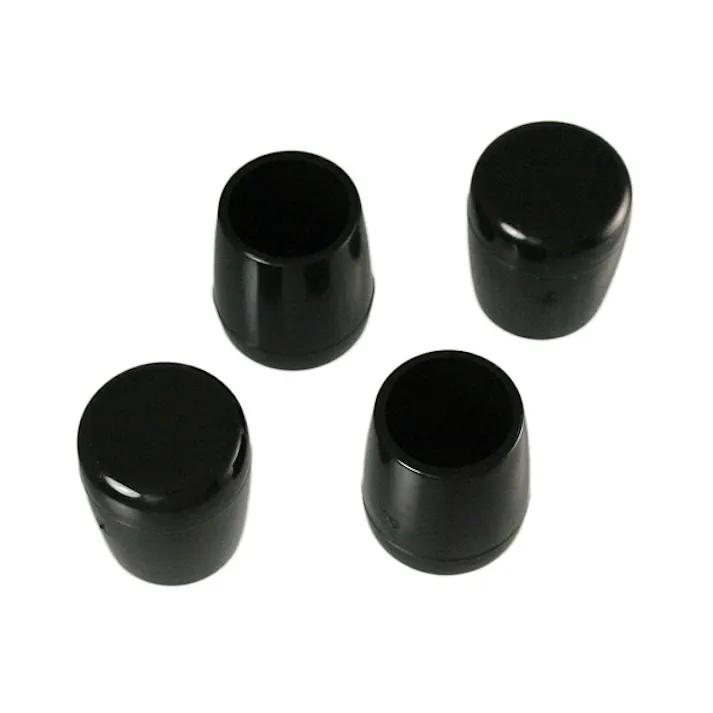ハイロジック A-104 パイプ脚キャップ 18mm丸 黒 4個入(CDC)【別送品】